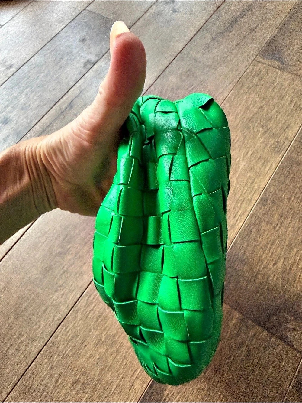 Bottega Veneta Mini Jodie Intrecciato Bag Woven Shoulder Bag in Green Excellent - Picture 6 of 10